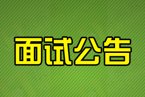 面试公告