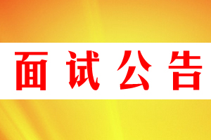 面试公告